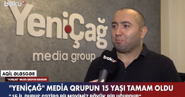 Baku TV “Yeni Çağ”ın 15 illiyi ilə bağlı süjet hazırladı – VİDEO
