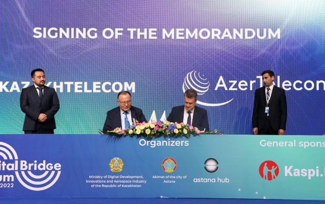 “AzerTelecom” və “Kazakhtelecom” TransXəzər layihəsi üzrə strateji tərəfdaşlıq haqqında memorandum imzalayıb