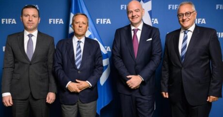 Elxan Məmmədov FIFA prezidenti ilə birlikdə Yunanıstanda səfərdə oldu