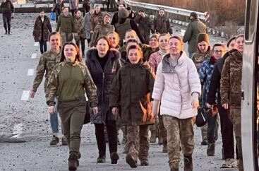 108 ukraynalı qadın əsirlikdən azad edildi
