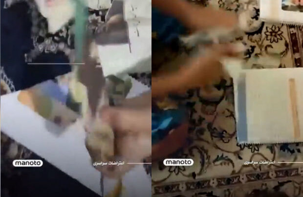 İranda şagirdlər respublika liderlərinin şəkillərini dərsliklərdən qoparıb atırlar – VİDEO