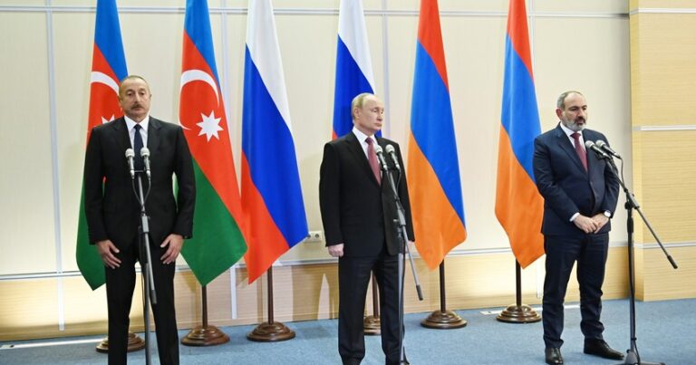 Putin İlham Əliyevlə Nikol Paşinyanı Rusiyada görüşə dəvət etdi