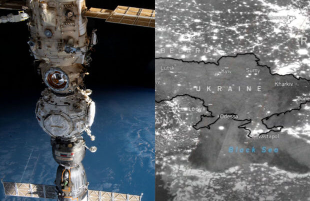 NASA işıqsız qalan Ukraynanın kosmosdan FOTOLARINI paylaşdı