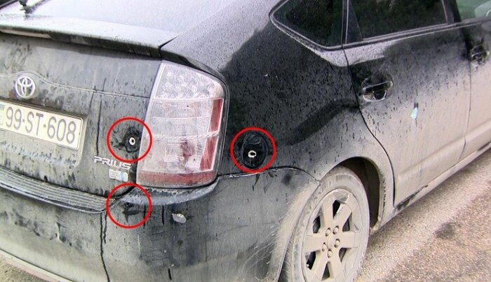 Xırdalanda silahlı insident – “Prius”a atəş açıldı