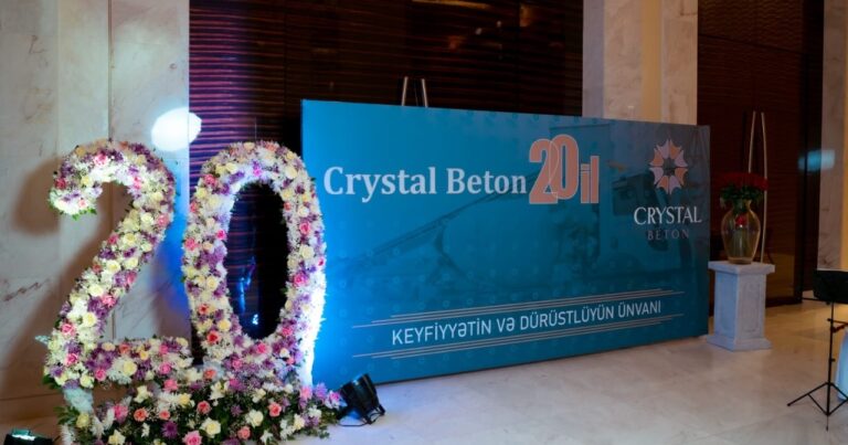 “Crystal Beton” 20 illik yubileyini qeyd etdi