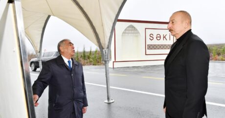 Prezident Oğuz-Şəki avtomobil yolunun yenidənqurmadan sonra açılışını etdi – YENİLƏNDİ