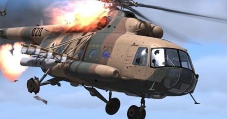 Rusiyada helikopter yandı
