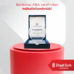 “Ziraat Bank Azərbaycan” ABA tərəfindən mükafatlara layiq görülüb
