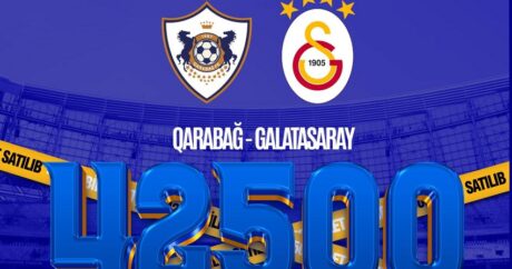 “Qarabağ” – “Qalatasaray” oyununa ilk gündə satılan biletlərin sayı açıqlandı