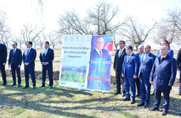 Ağstafada Ulu Öndər Heydər Əliyevin 100 illik yubileyi ilə əlaqədar ağacəkmə aksiyası təşkil olunub – FOTOLAR