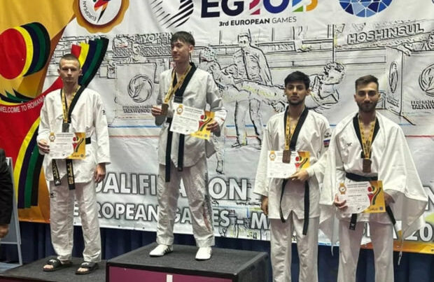 Taekvondoçumuz Rumıniyada qızıl medal və Avropa Oyunlarına lisenziya qazandı – FOTO