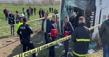 Türkiyədə avtobus qəzası – Ölənlər var