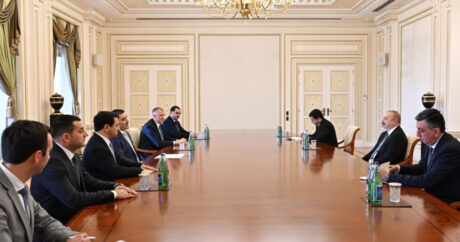 Prezident İlham Əliyev Gürcüstan parlamentinin sədrini qəbul etdi