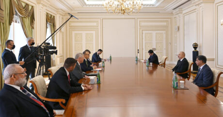 İlham Əliyev Slovakiya parlamentinin sədrini qəbul etdi