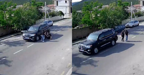 Azərbaycanda “Land Cruiser”i geriyə hərəkət etdirən sürücü piyadanı vurdu – ANBAAN VİDEO