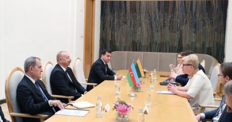İlham Əliyev Litvanın Baş naziri ilə görüşdü