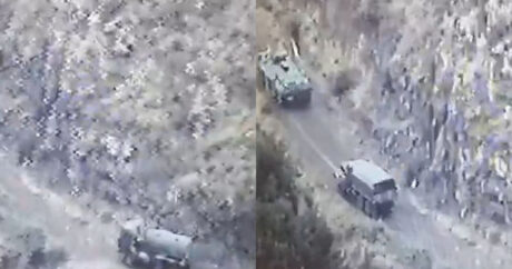Rusiya sülhməramlıları erməni silahlılarının hərbi yüklərinin müşayiətini davam edirlər – VİDEO