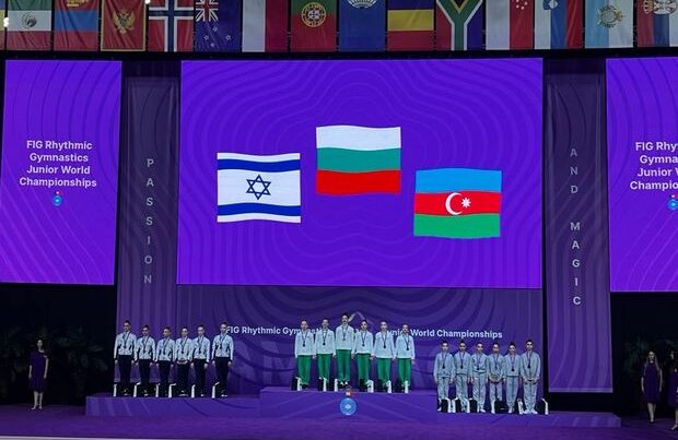 Azərbaycan yığması bədii gimnastika üzrə dünya çempionatında bürünc medal qazandı – FOTO