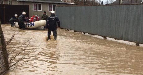 Goranboyda intensiv yağışlar nəticəsində bəzi ərazilər su altında qaldı