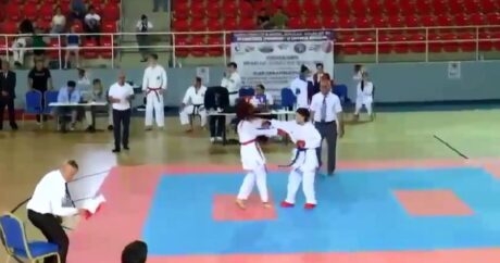 Azərbaycanlı idmançıya uduzan erməni karateçi təxribata əl atdı – VİDEO