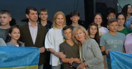 Ukraynalı hərbçilərin övladlarının ilk qrupu Azərbaycana yola salındı