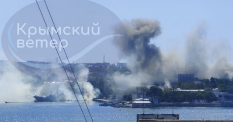 Ukrayna Qara dəniz donanmasına raket zərbəsi endirdi