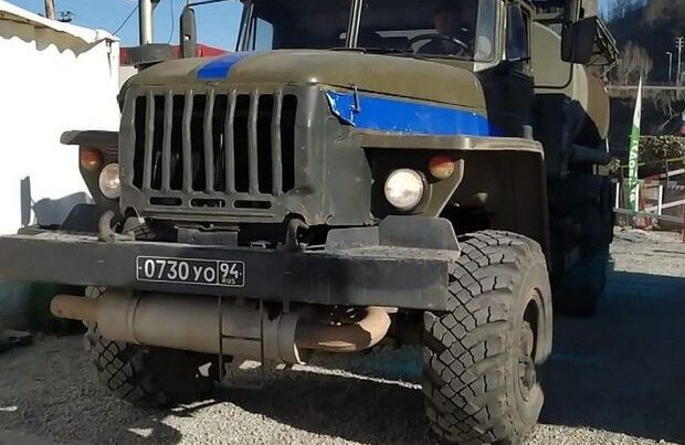 Şuşada sülhməramlıların “KamAZ”ı aşdı