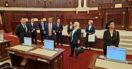 Gürcüstan parlamentinin nümayəndə heyəti MM-də oldu – FOTO