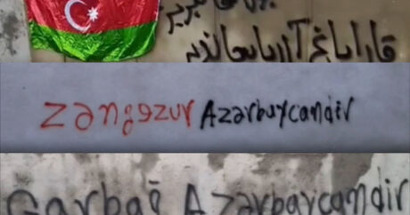 Təbrizdə Azərbaycan bayrağı dalğalandırıldı – VİDEO