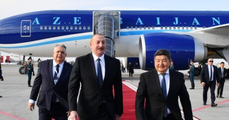 Prezident İlham Əliyev Qırğızıstana səfərə getdi