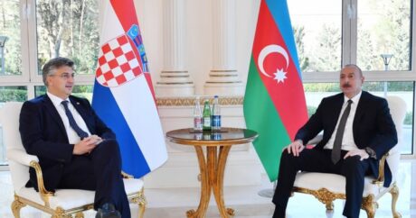 Azərbaycan Prezidenti ilə Xorvatiyanın baş nazirinin geniş tərkibdə görüşü oldu – YENİLƏNDİ