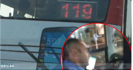 Avtobus sürücüsü sərnişinlərin həyatını təhlükəyə atdı