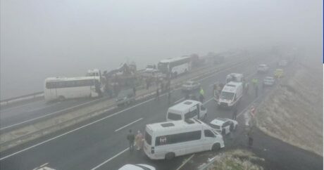 İran-Ağrı avtomobil yolunda zəncirvari qəza: Çox sayda yaralı var – FOTO