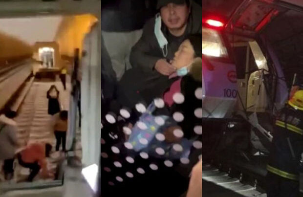 Çində iki metro qatarı toqquşdu: Yüzlərlə yaralı var – FOTO