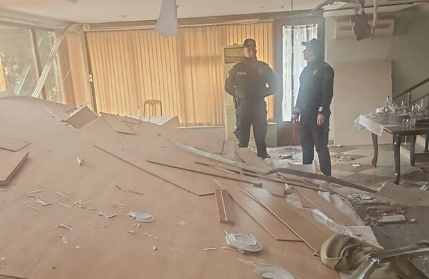 Bakıda mərasim evində tavan çökdü: Xəsarət alanlar var – FOTO/YENİLƏNDİ