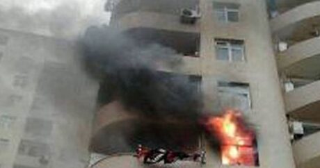Xətai rayonunda binada yanğın başladı