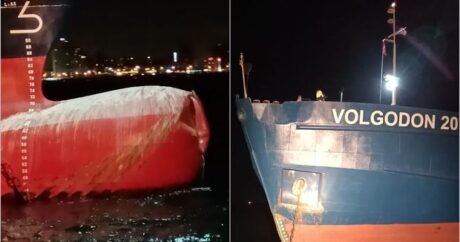 İstanbul sahillərində iki yük gəmisi toqquşdu – FOTO