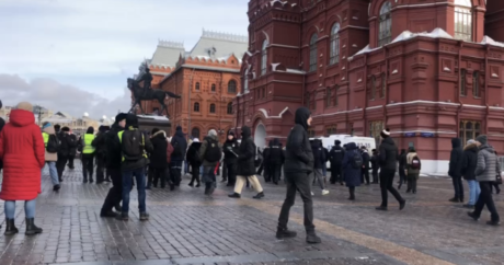 Moskvada səfərbərliyə etiraz edən 25 nəfər saxlanıldı