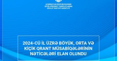 QHT-lərə Dövlət Dəstəyi Agentliyi qrant müsabiqələrinin nəticələrini açıqlayıb – CƏDVƏL