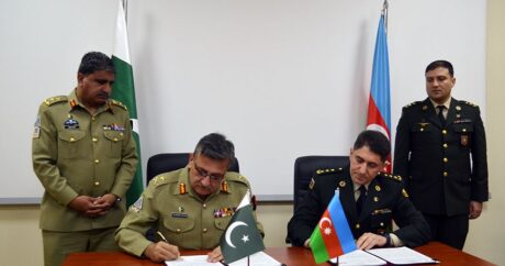 Azərbaycanın MN ilə Pakistanın Birləşmiş Qərargahı arasında protokol imzalandı