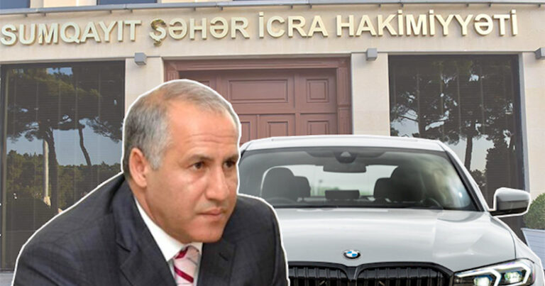 İcra Hakimiyyəti sabiq nazirdən 133 minə “BMW 520i” alır