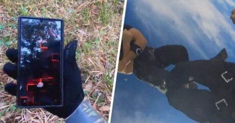 Paraşütçü 3,5 km hündürlükdən düşən telefonu tapdı