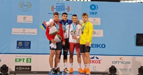 Azərbaycan ağırlıqqaldıranı 2 qızıl medalla Avropa çempionu oldu