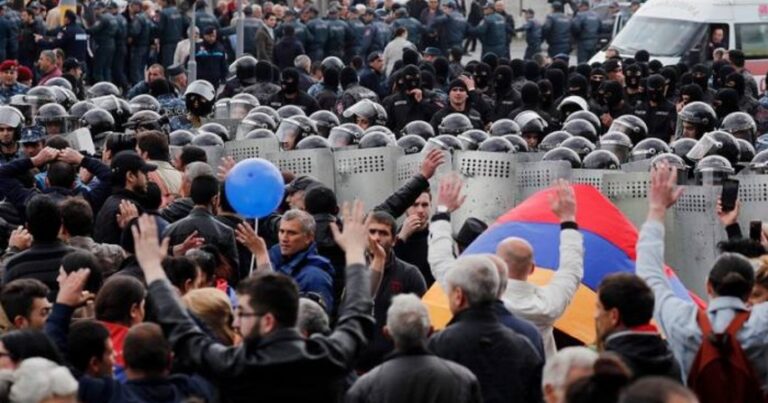 İrəvandakı aksiyada 86 nəfər saxlanıldı: 50-dən çox yaralı var