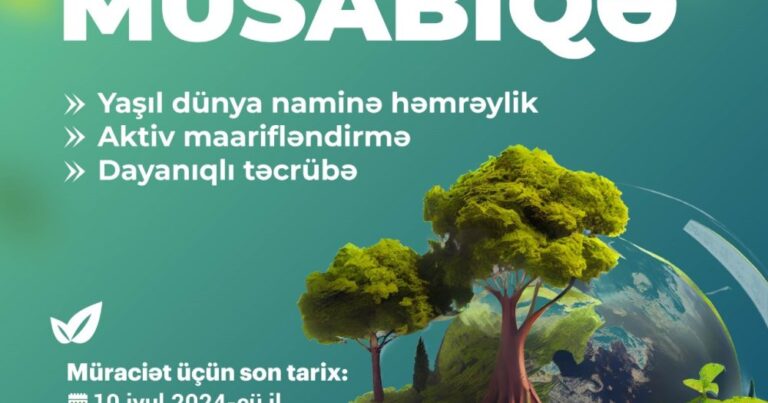 “Yaşıl dünya naminə media həmrəyliyi” mövzusunda müsabiqə