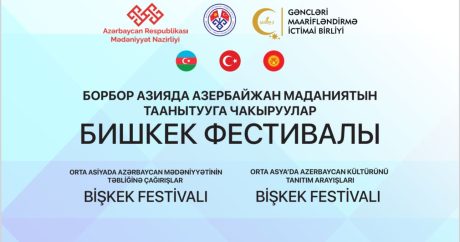 “Azərbaycan mədəniyyətinin təbliği günləri” Festivalı keçiriləcək – Bişkekdə