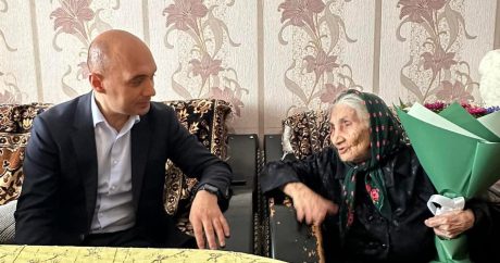 Deputatlığa namizəd Qaya Məmmədov Çiçək Əliyevanı ziyarət etdi – FOTO