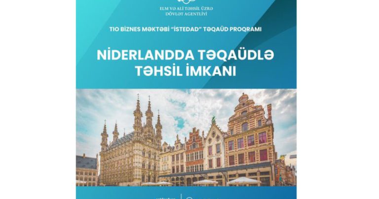 Niderlandda təqaüd proqramı elan edildi