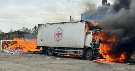 Rusiya Donbasa raket zərbələri endirdi: BQXK-nin üç əməkdaşı öldü