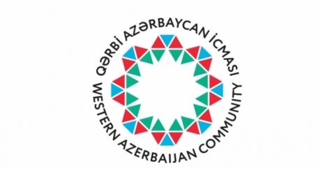 Qərbi Azərbaycan İcması bəyanat YAYDI